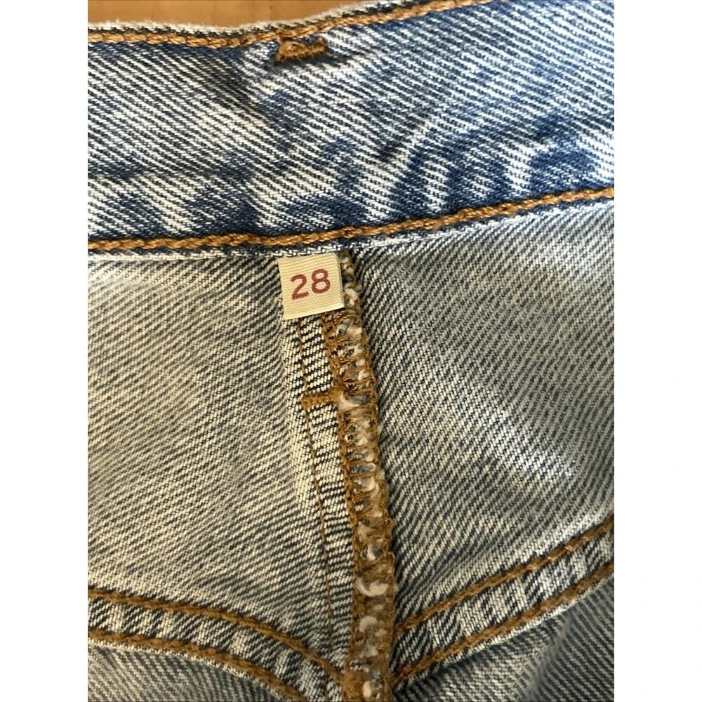 Levi's Women's Denim Maxi Skirt With Slit Size 28 (30) See Photos NWT - Picture 5 of 14
